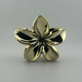 Plumeria Hair Clip - Large: Gold