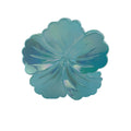 Hibiscus Hair Clip - Large: Iridescent Blue