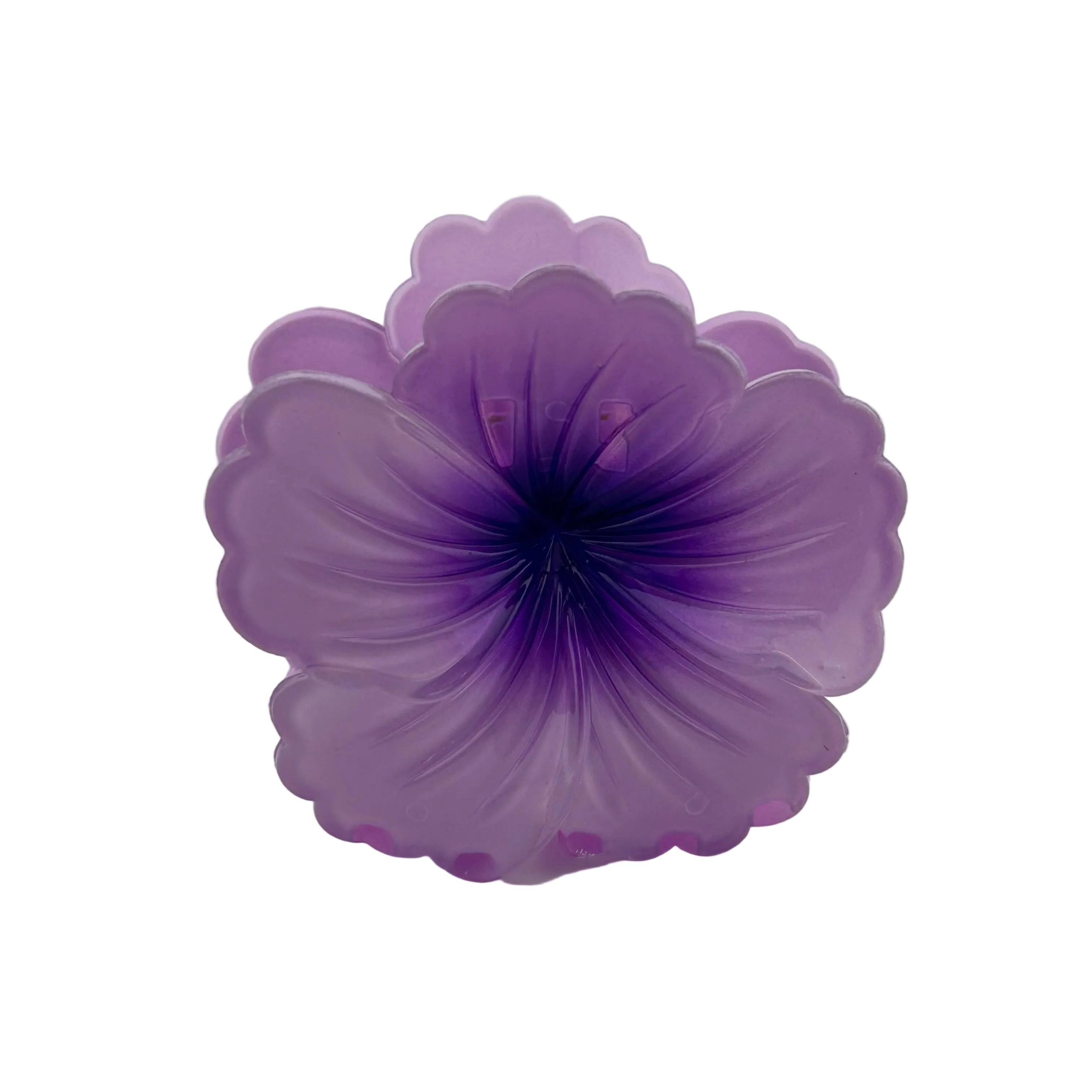 Hibiscus Hair Clip - Large: Lavender/Purple