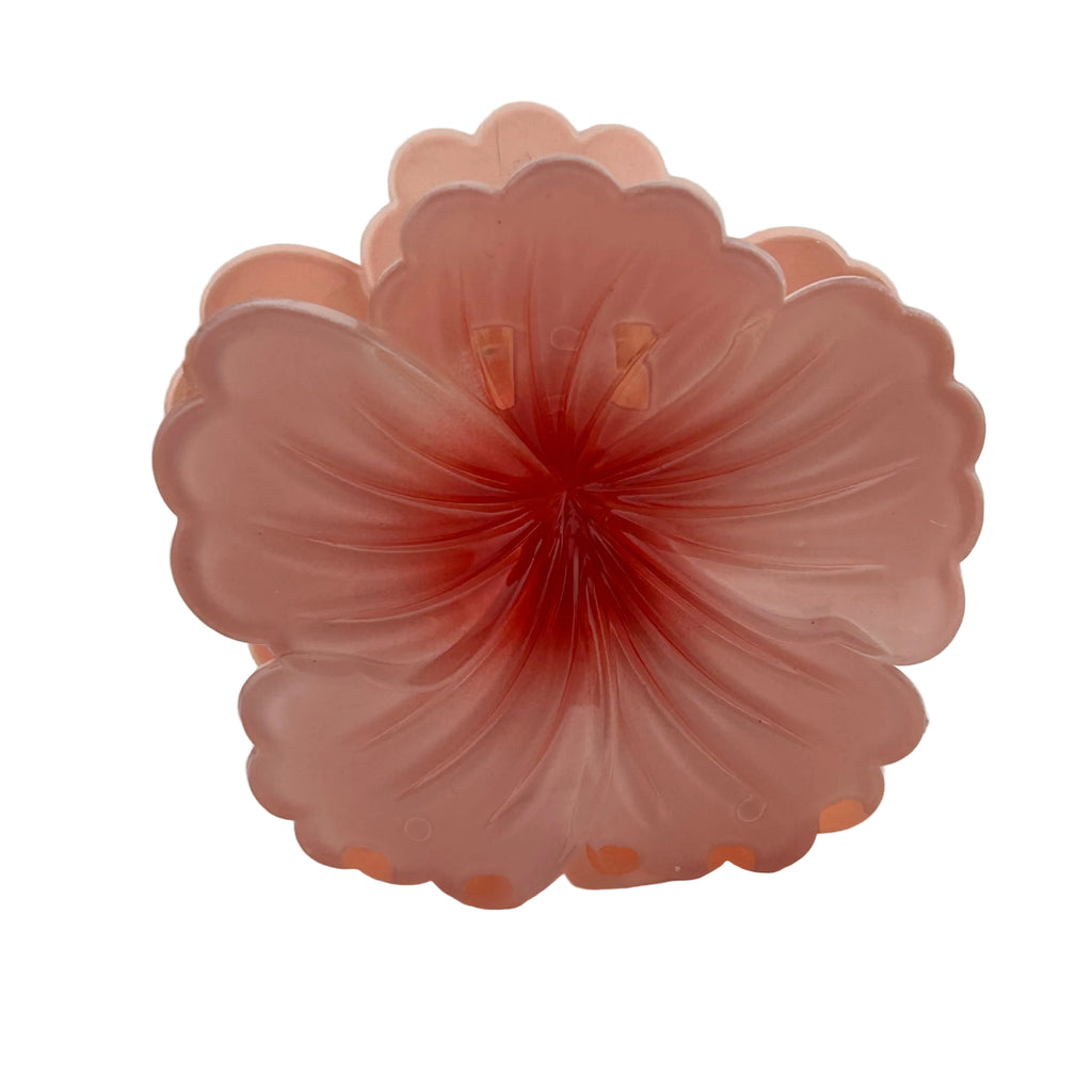 Hibiscus Hair Clip - Large: Red