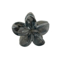 Plumeria Hair Clip - Large: Marbled Smoke