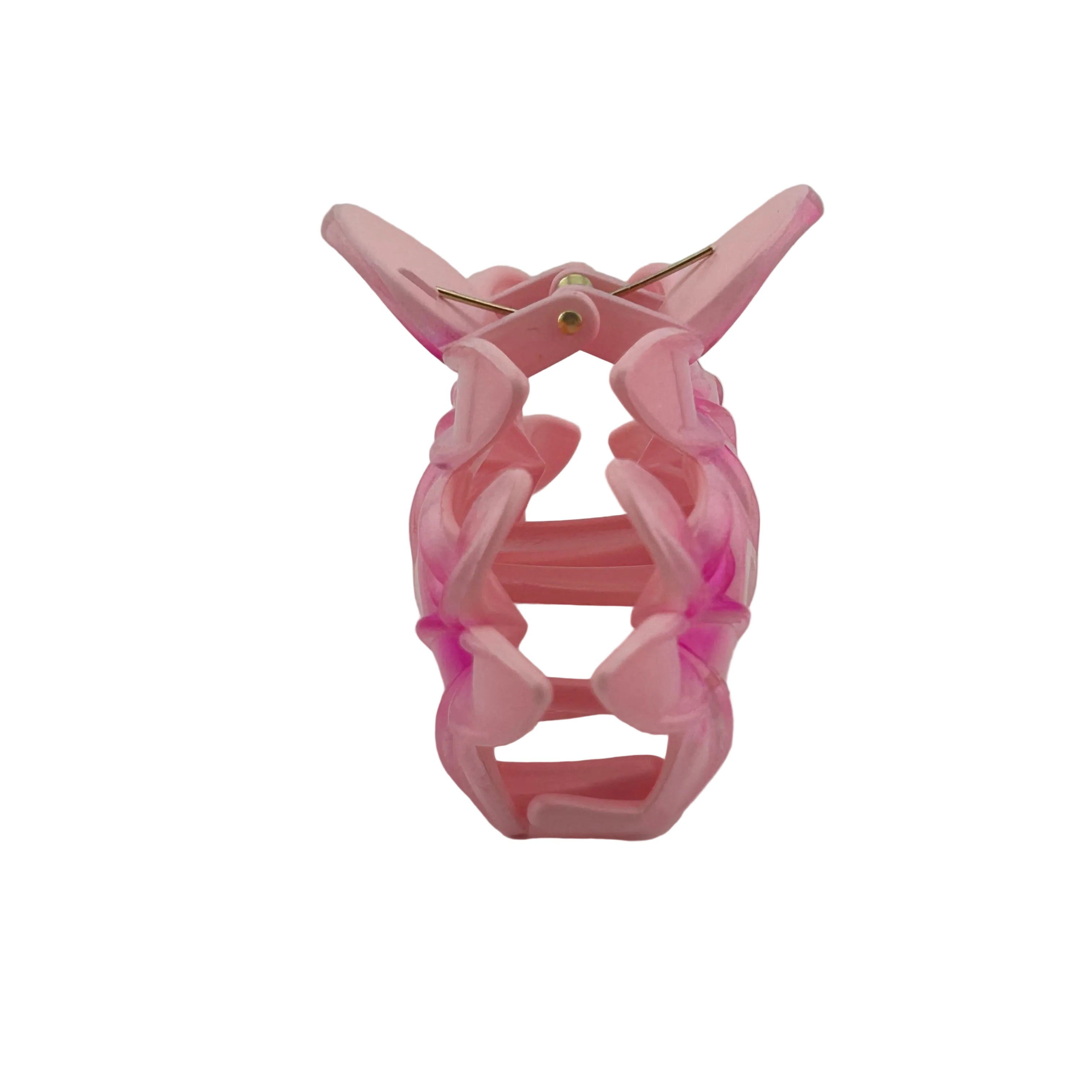 Plumeria Trio Hair Clip - Large: Pink