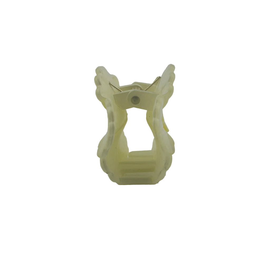 Hibiscus Hair Clip - Small: Cream/Yellow