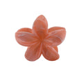 Plumeria Hair Clip - Large: Marbled Pink Coral
