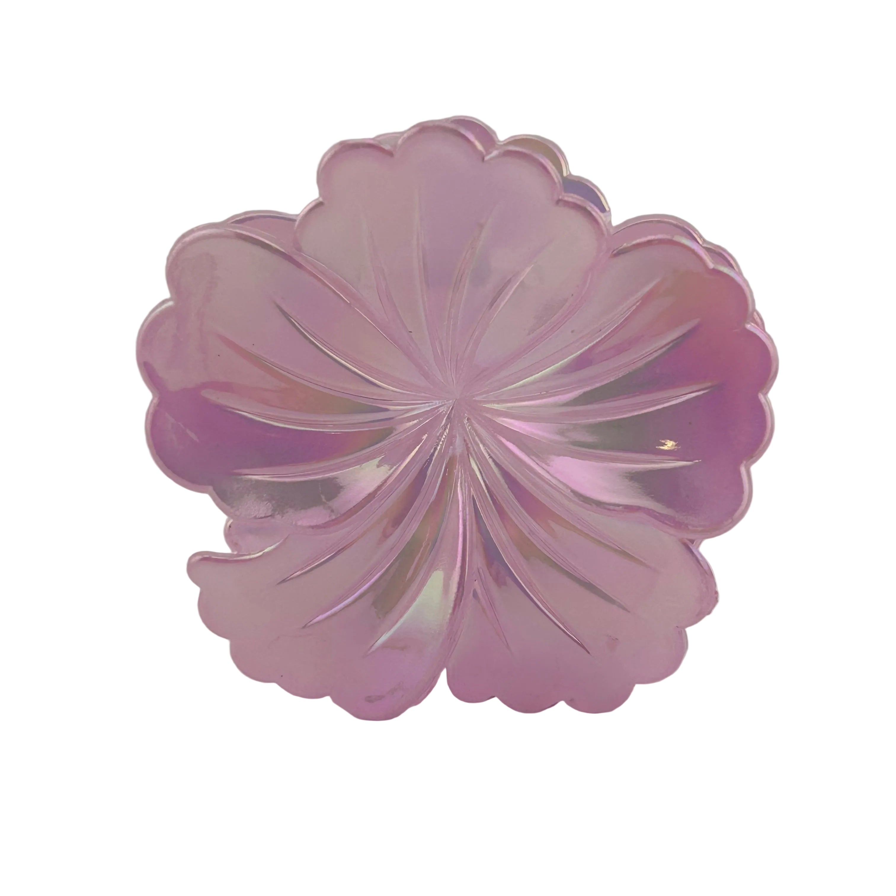 Hibiscus Hair Clip - Large: Iridescent Pink