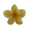 Plumeria Hair Clip - Large: Yellow/Orange