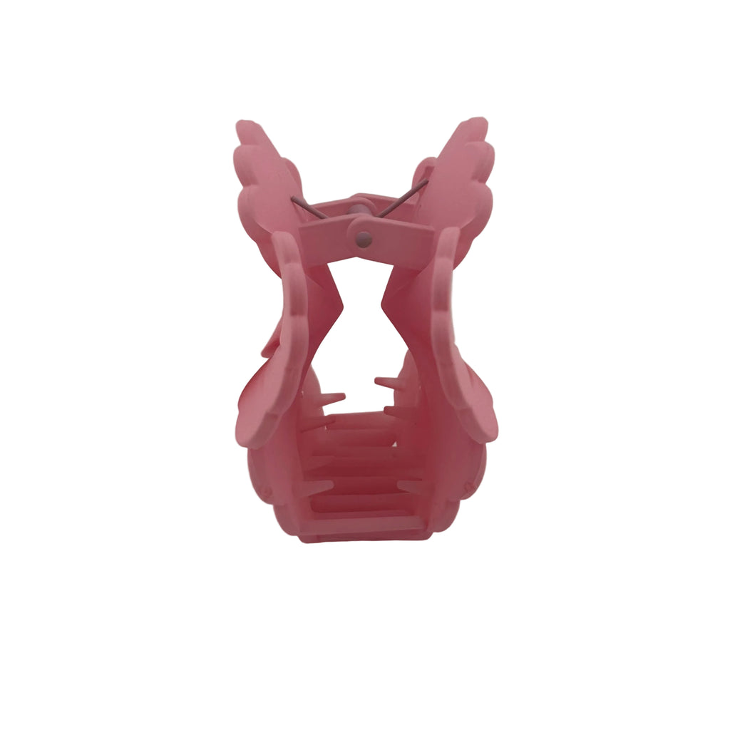 Hibiscus Hair Clip - Large: Pink/Red