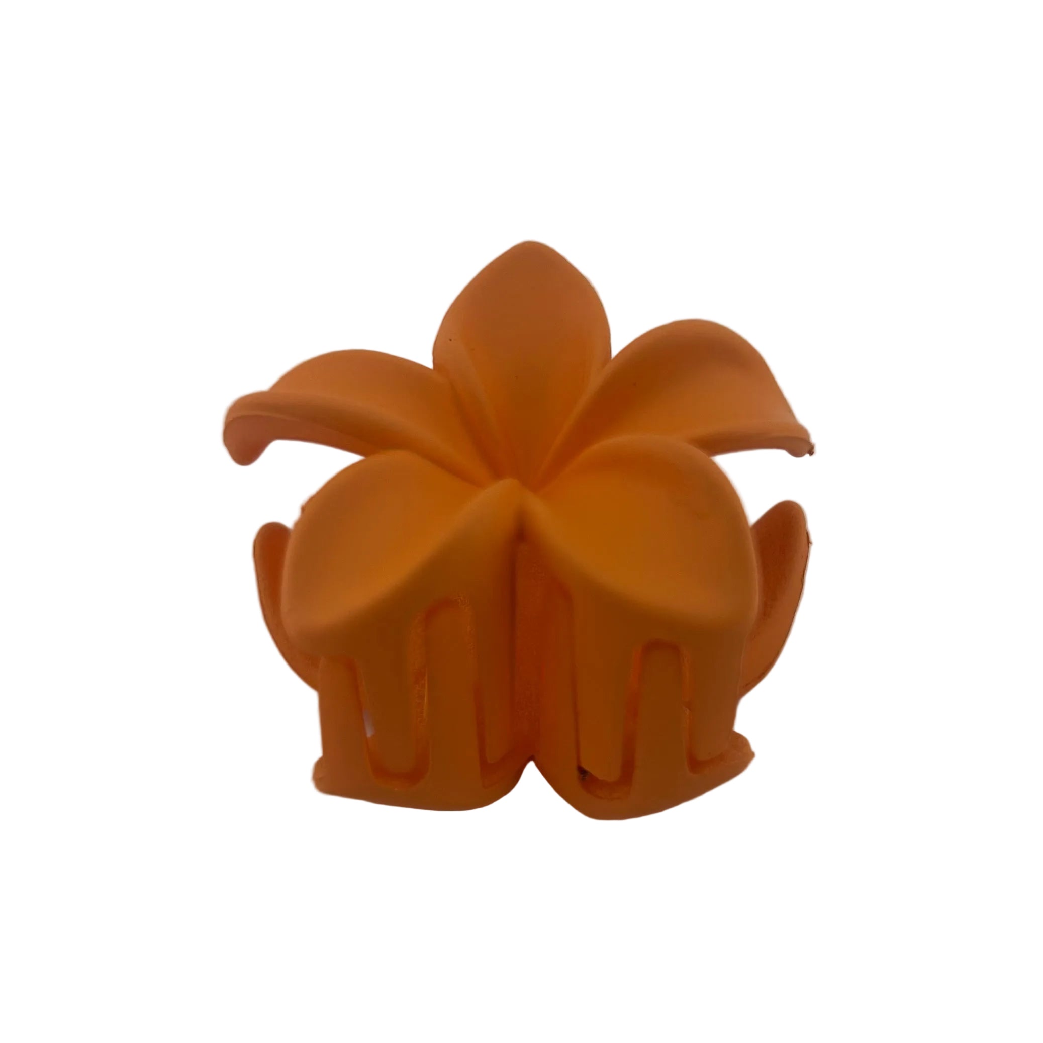 Plumeria Hair Clip - Small: Orange
