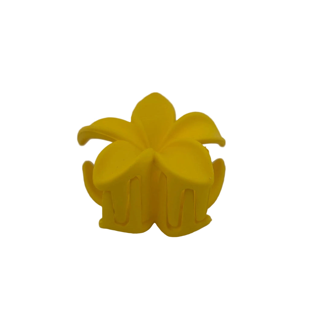 Plumeria Hair Clip - Small: Yellow