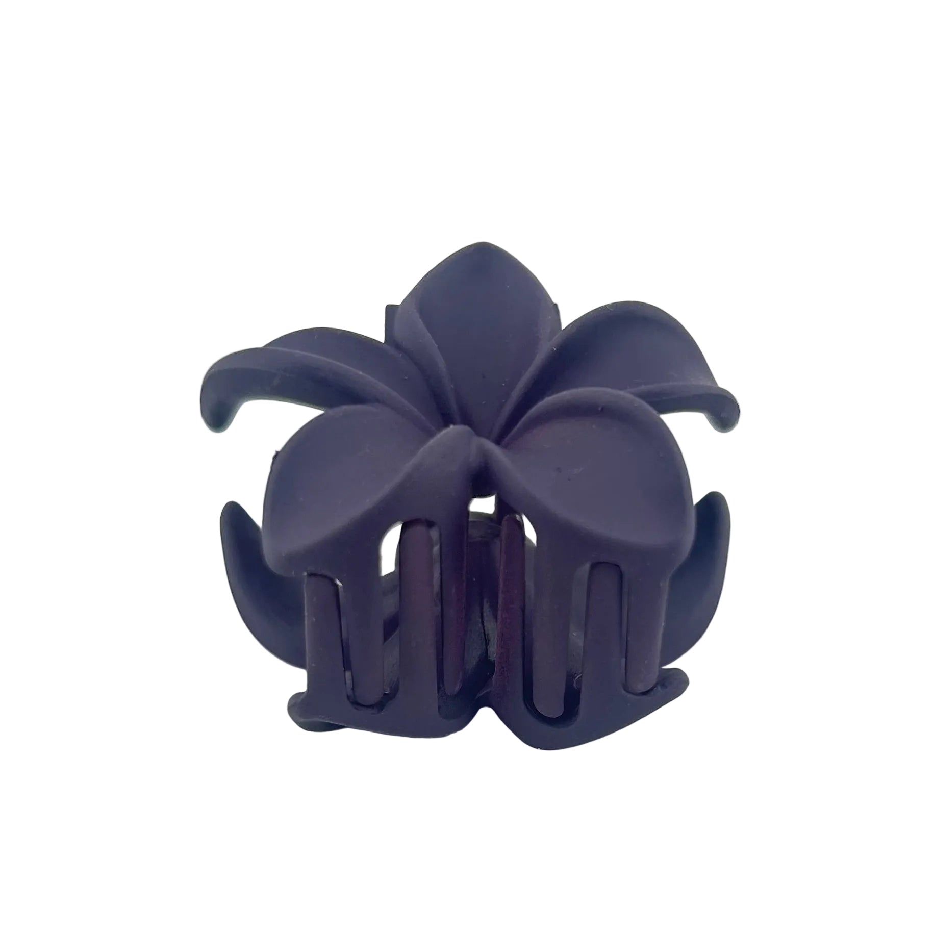 Plumeria Hair Clip - Small: Dark Purple