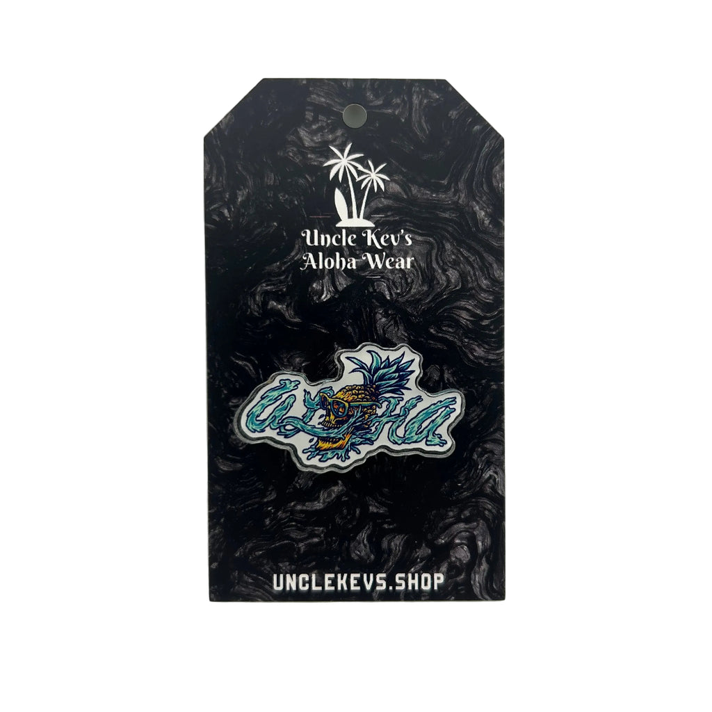 Aloha Skull Acrylic Pin