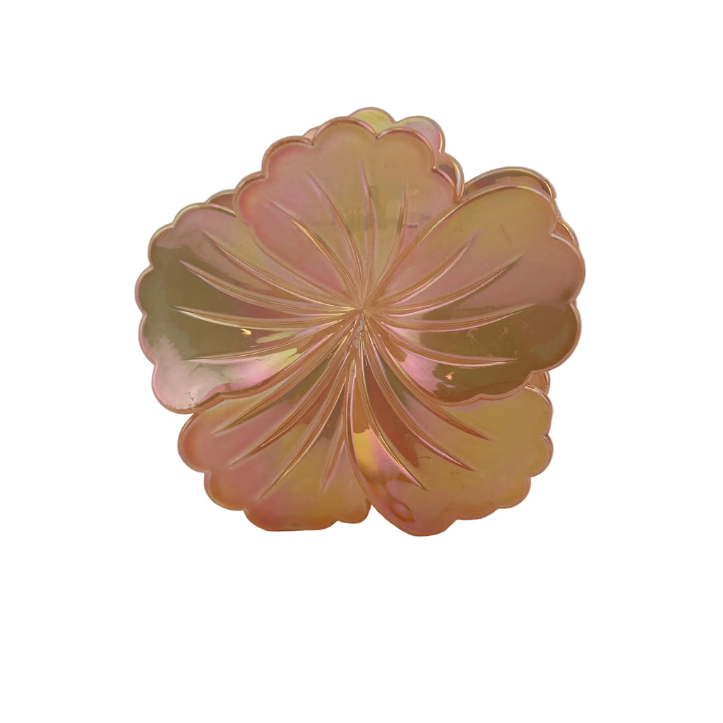 Hibiscus Hair Clip - Large: Iridescent Peach