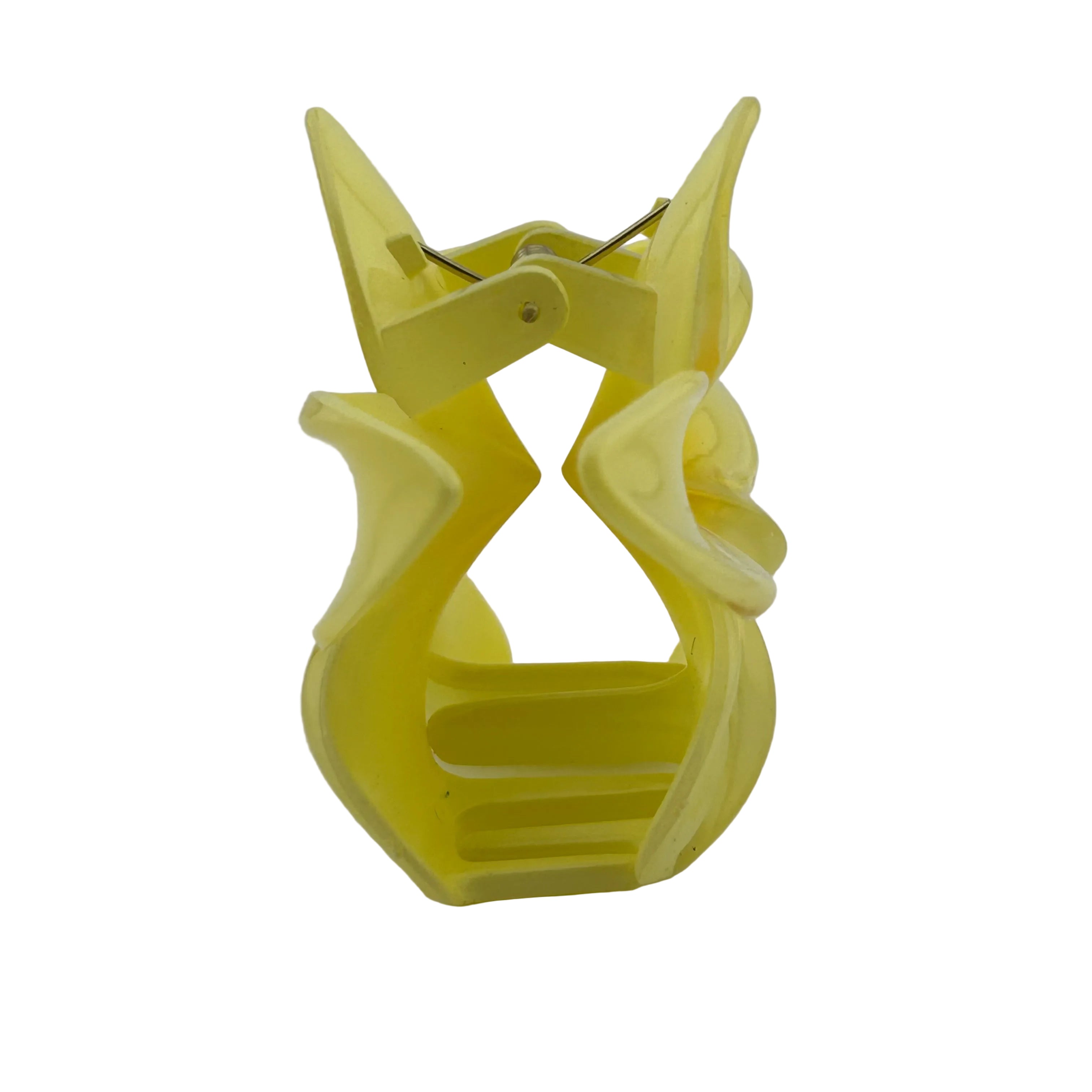 Plumeria Hair Clip - Large: Light Yellow