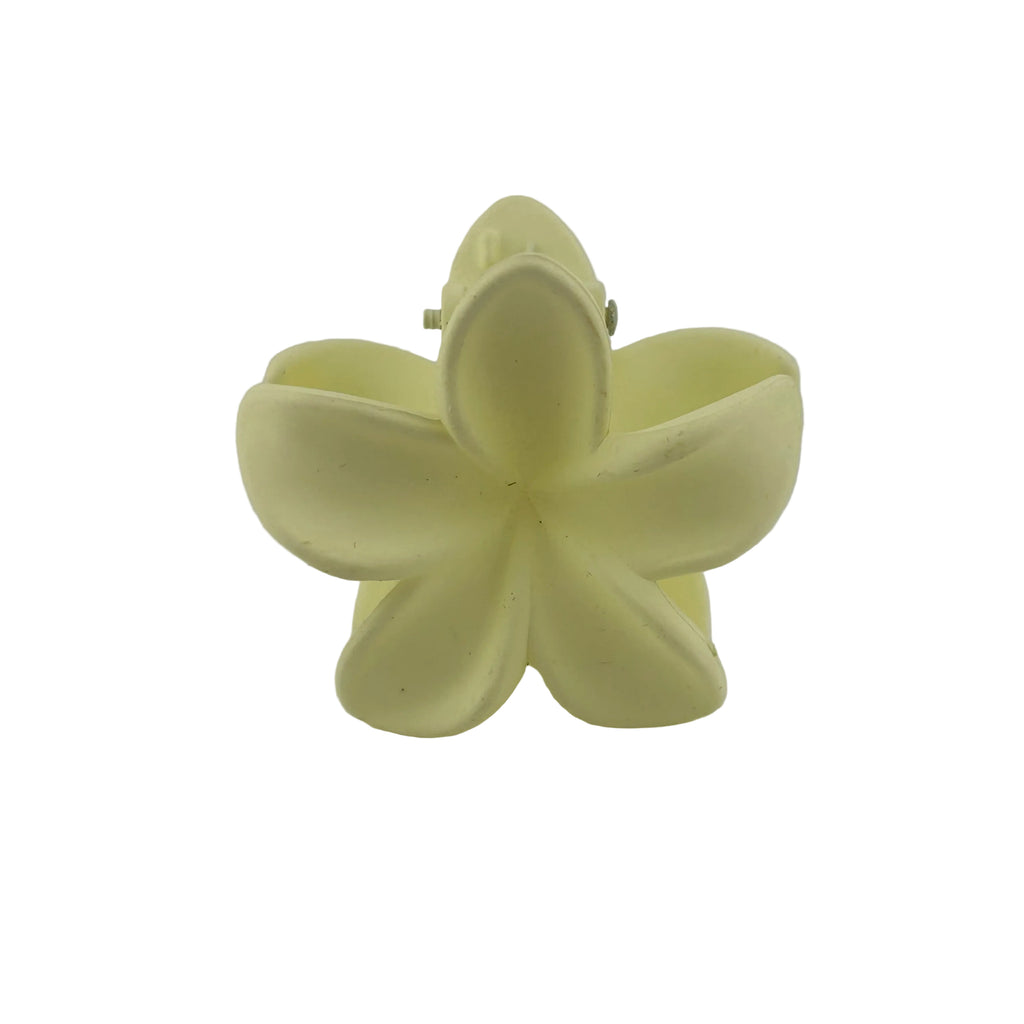Plumeria Hair Clip - Small: Cream
