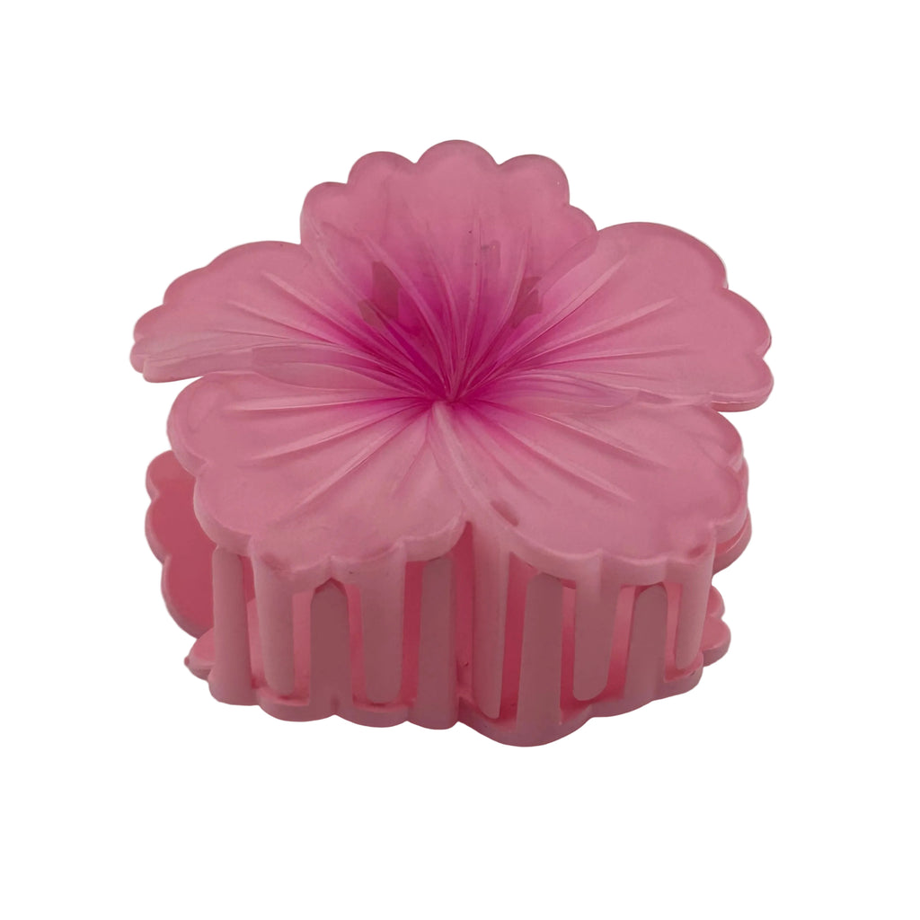 Hibiscus Hair Clip - Large: Pink