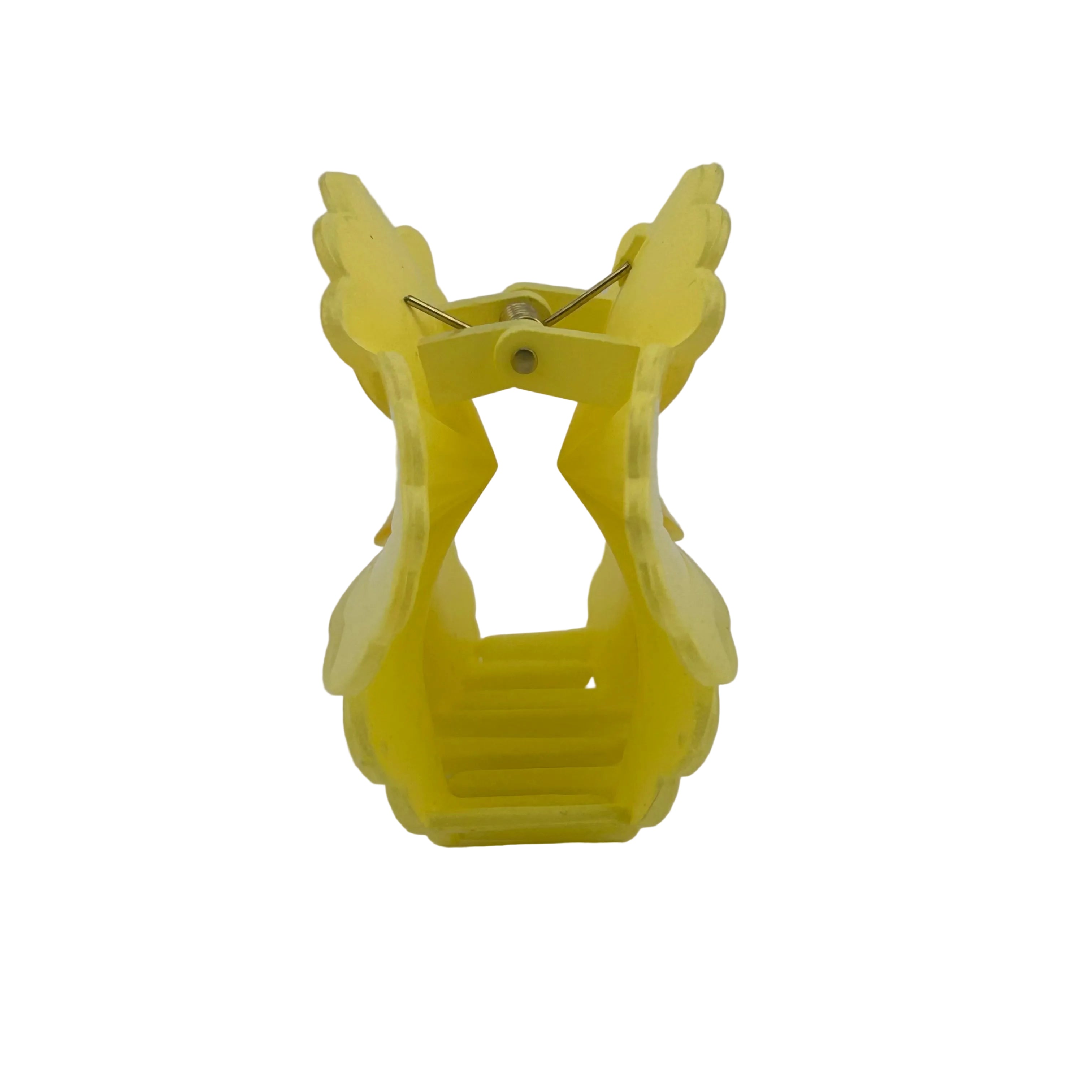 Hibiscus Hair Clip - Large: Butter Yellow