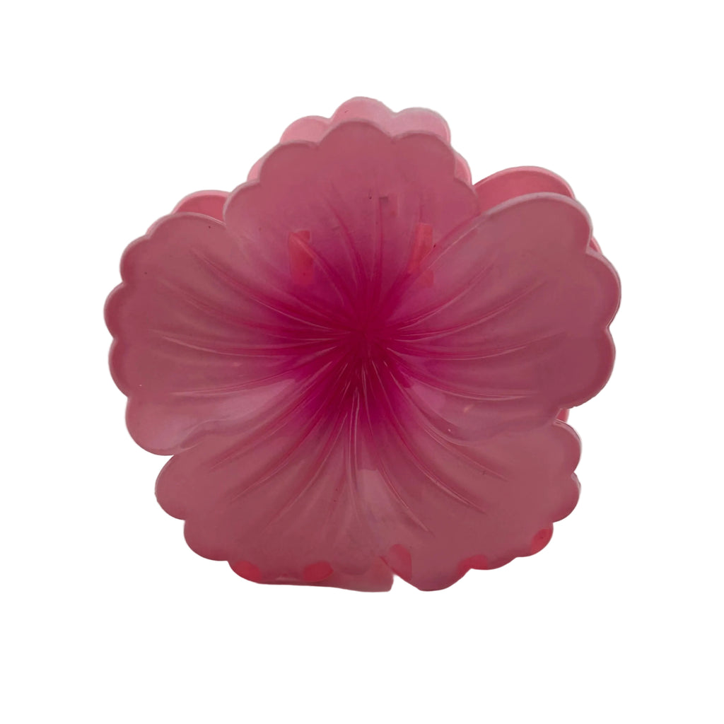 Hibiscus Hair Clip - Large: Pink