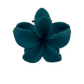 Plumeria Hair Clip - Small: Peacock Blue