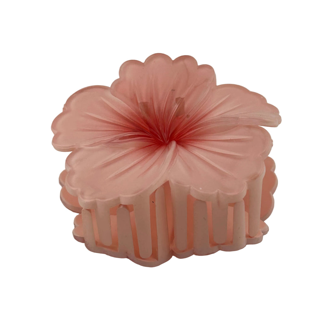 Hibiscus Hair Clip - Large: Red