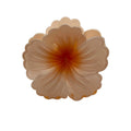 Hibiscus Hair Clip - Large: Light Orange/Orange
