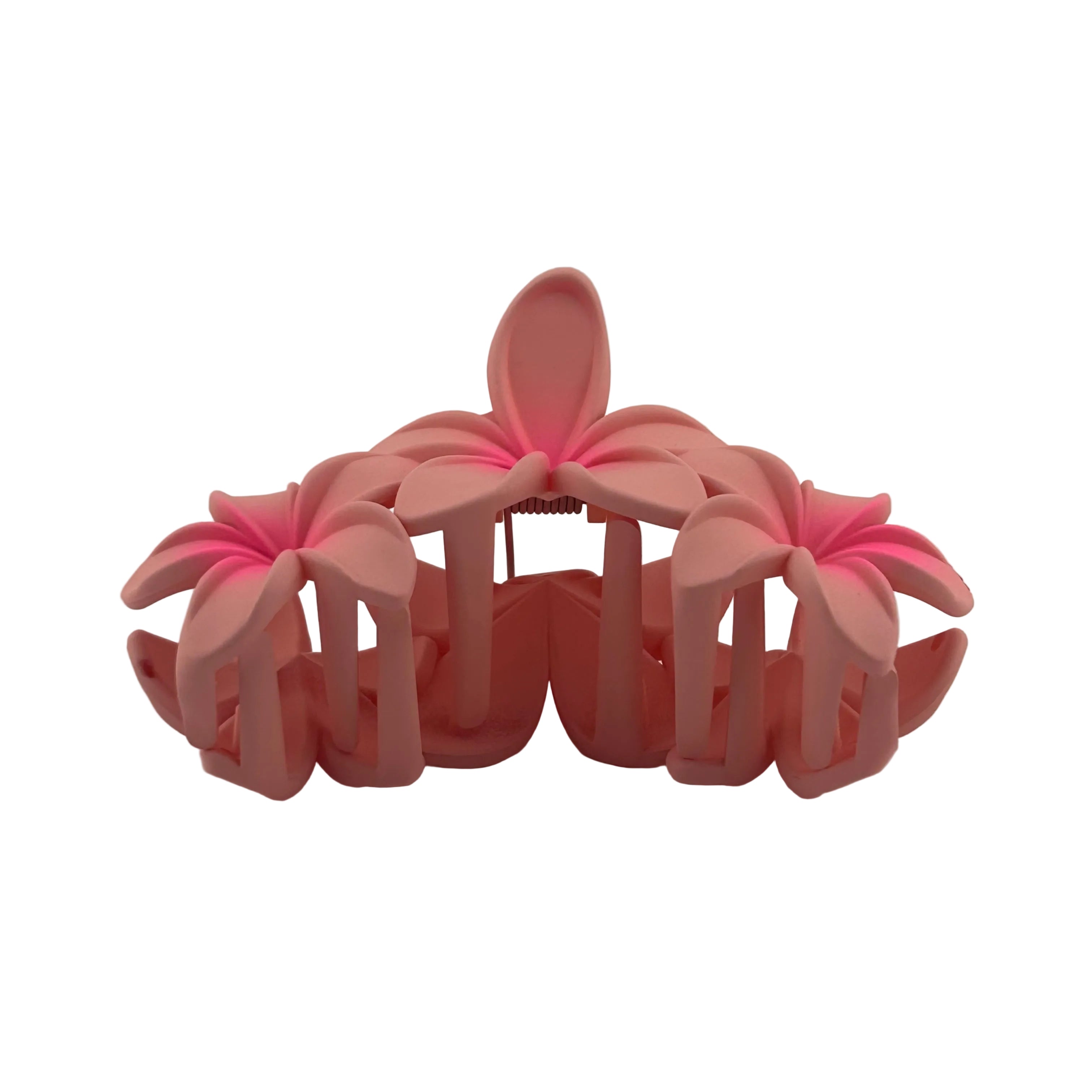 Plumeria Trio Hair Clip - Large: Light Pink/Pink