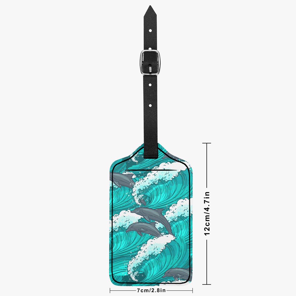 Dolphin Swim Luggage Tag