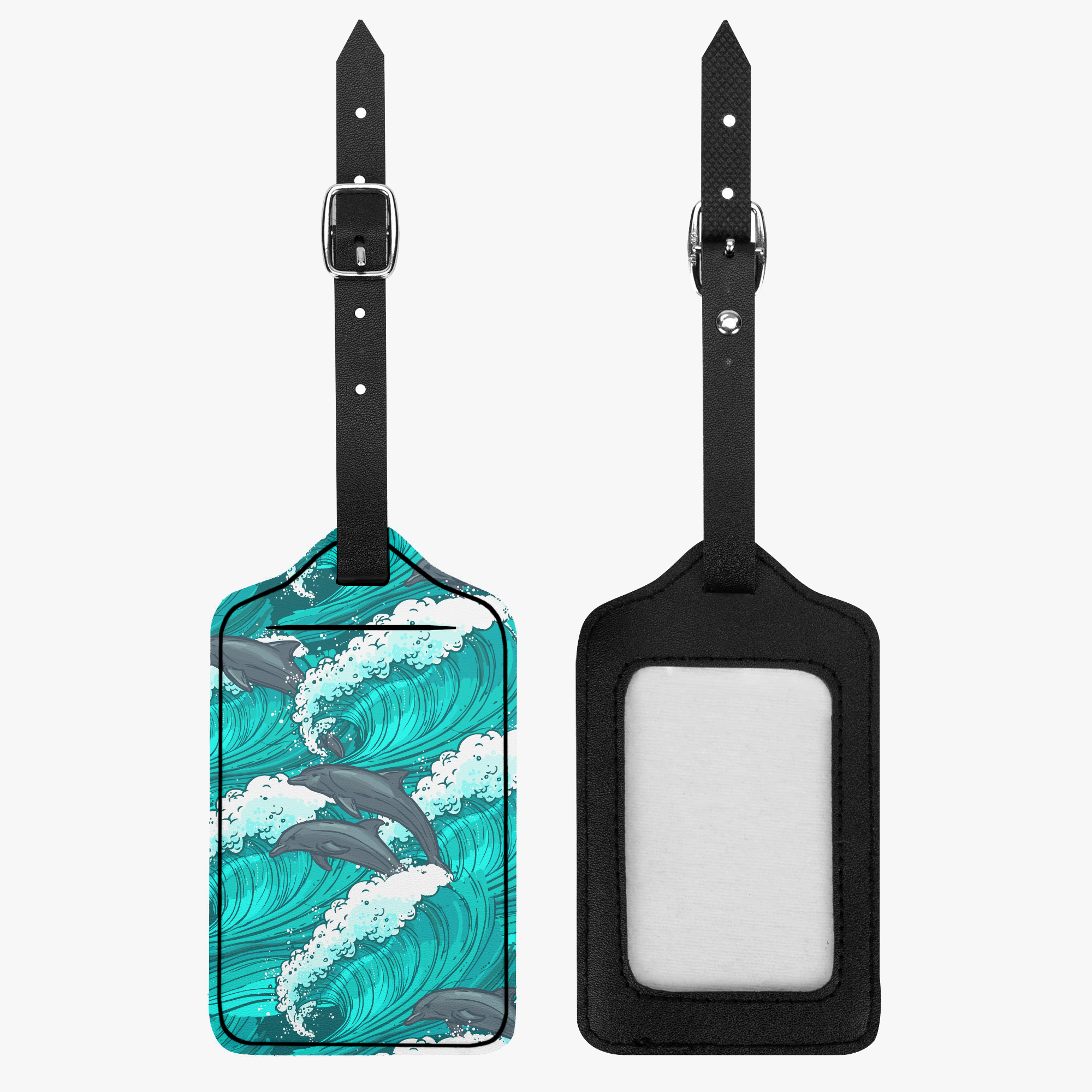 Dolphin Swim Luggage Tag