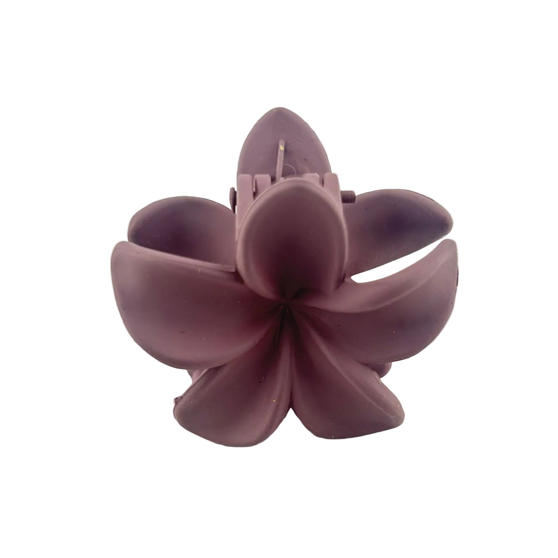 Plumeria Hair Clip - Small: Bean Purple
