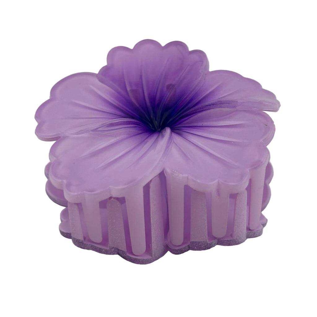 Hibiscus Hair Clip - Large: Lavender/Purple