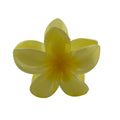 Plumeria Hair Clip - Large: Light Yellow