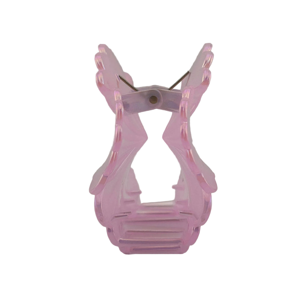 Hibiscus Hair Clip - Large: Iridescent Pink