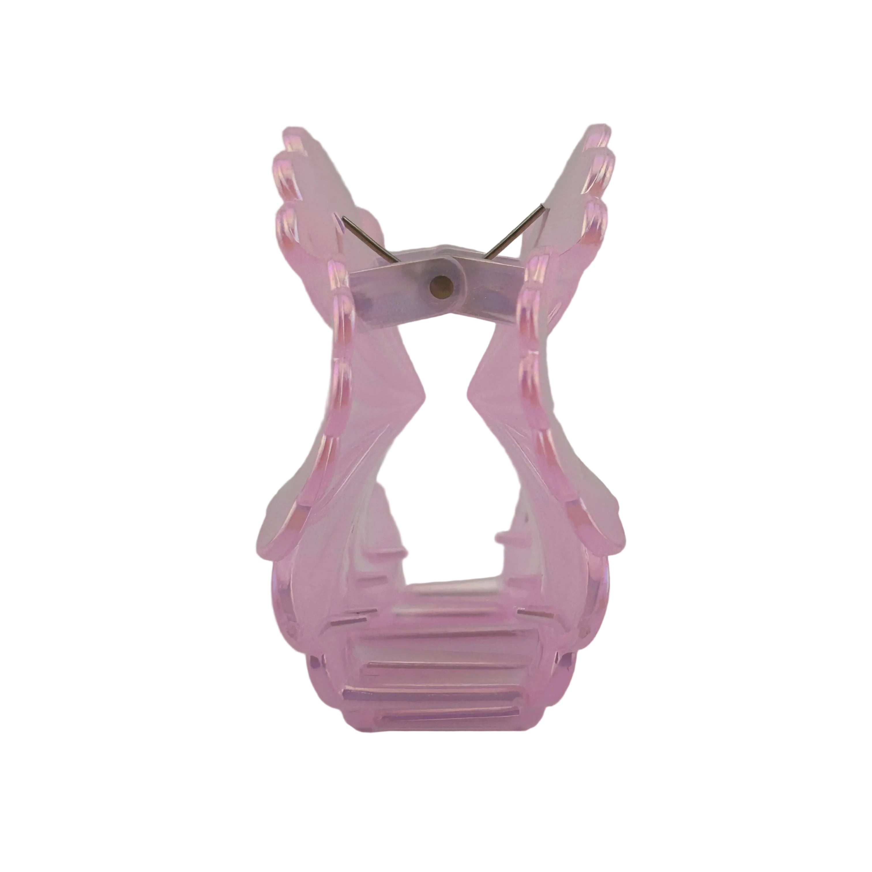 Hibiscus Hair Clip - Large: Iridescent Pink