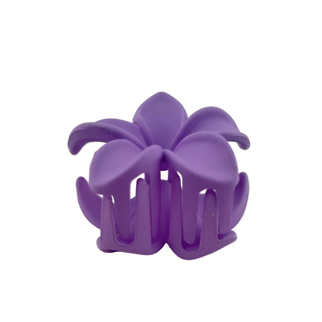 Plumeria Hair Clip - Small: Purple