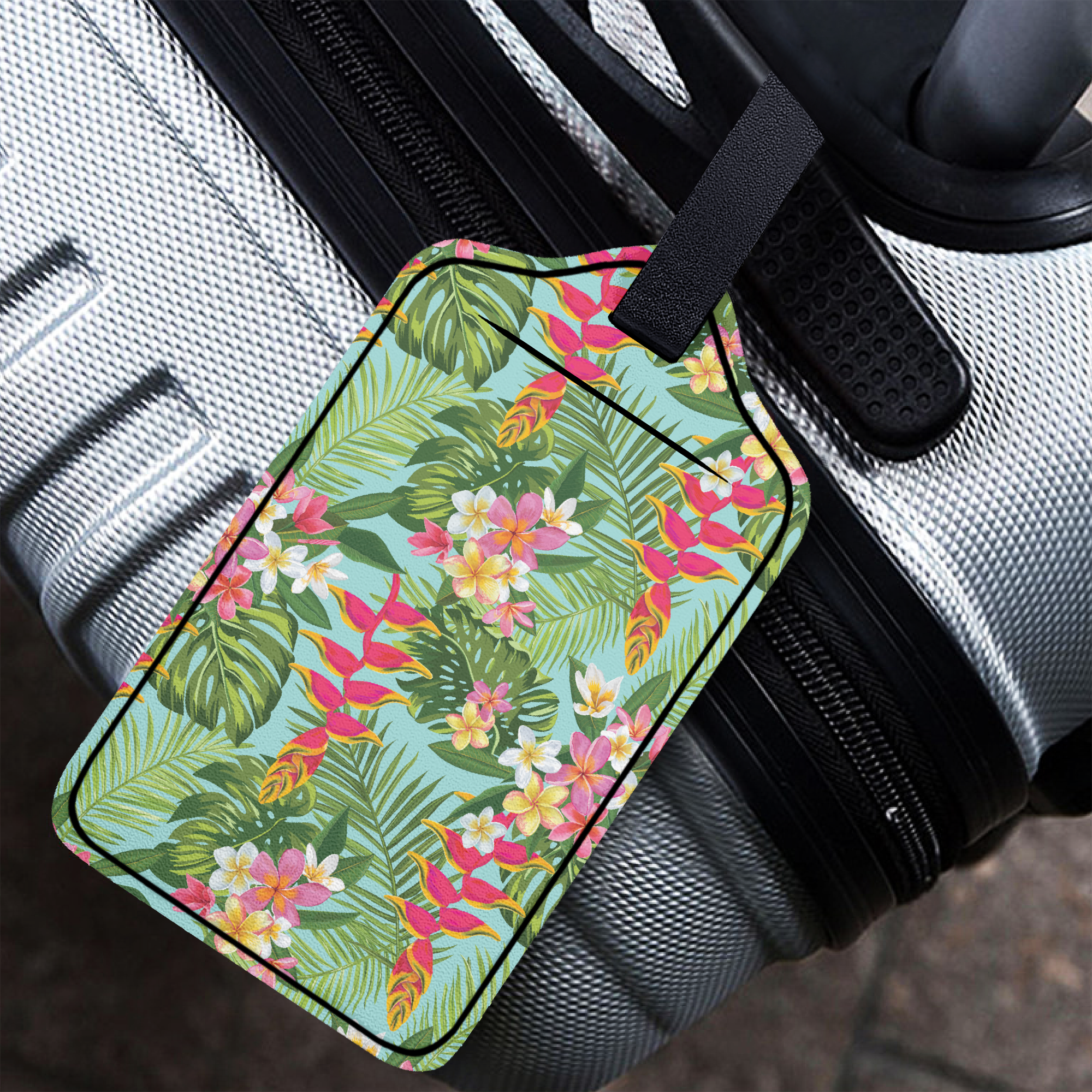 Plumeria Canopy Luggage Tag