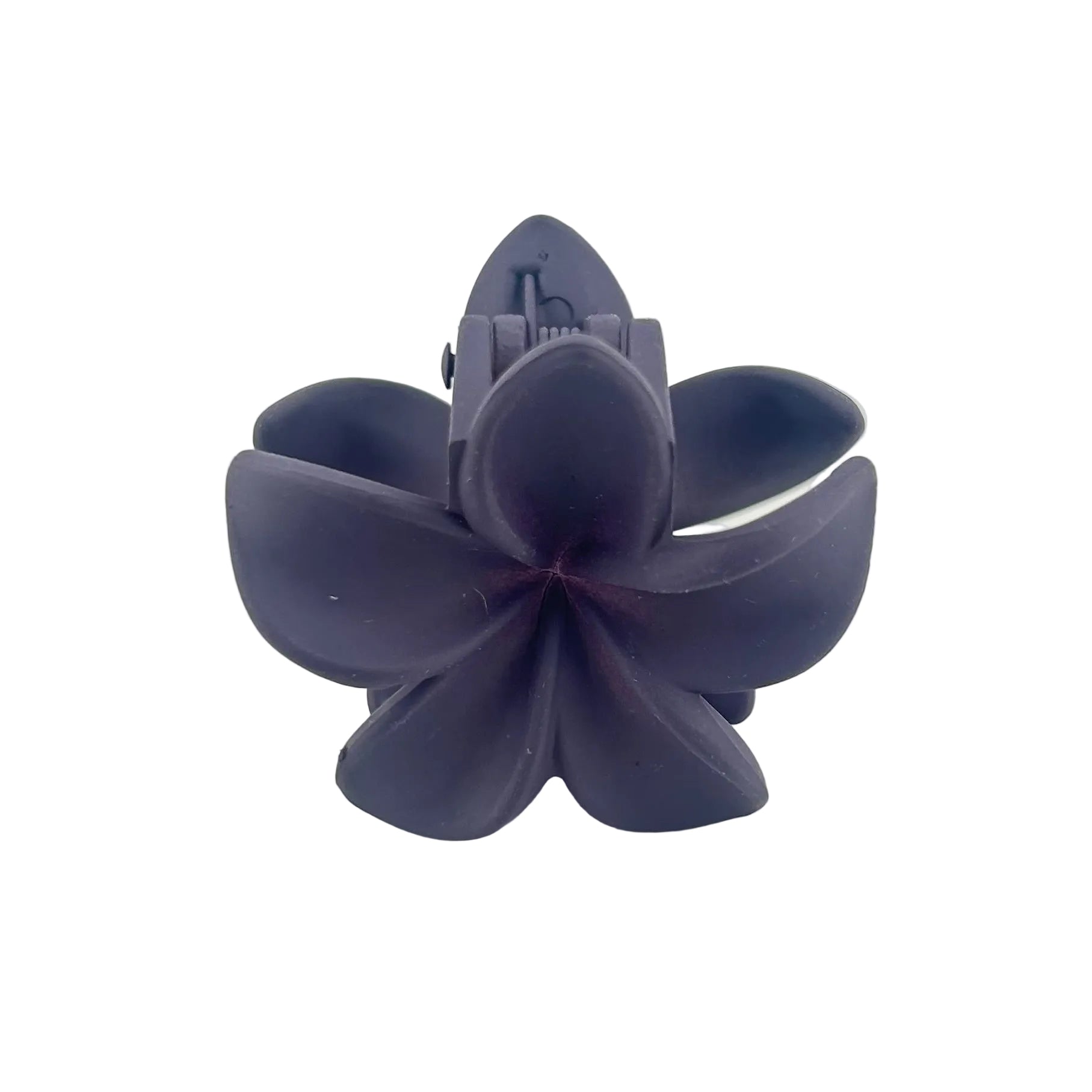 Plumeria Hair Clip - Small: Dark Purple