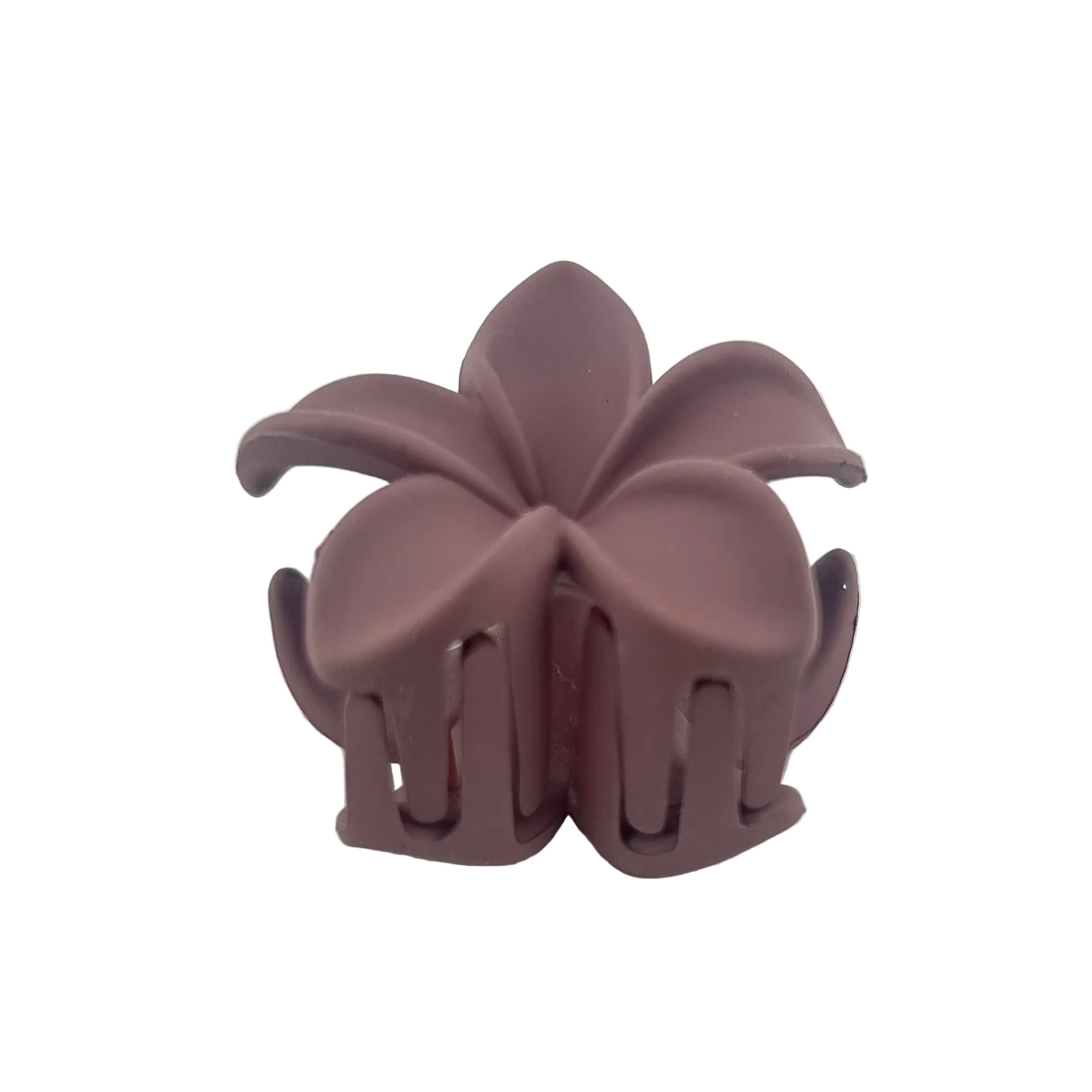 Plumeria Hair Clip - Small: Bean Purple