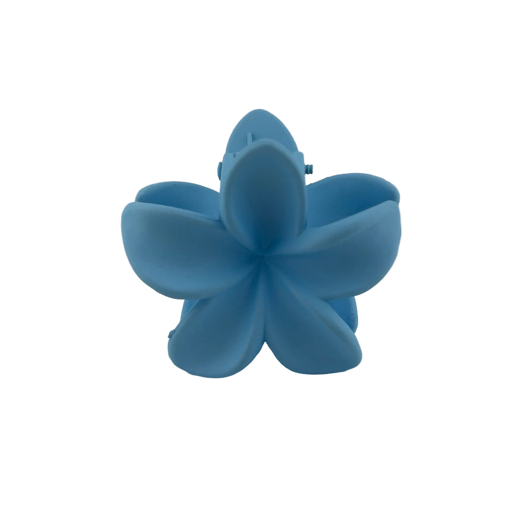Plumeria Hair Clip - Small: Sky Blue