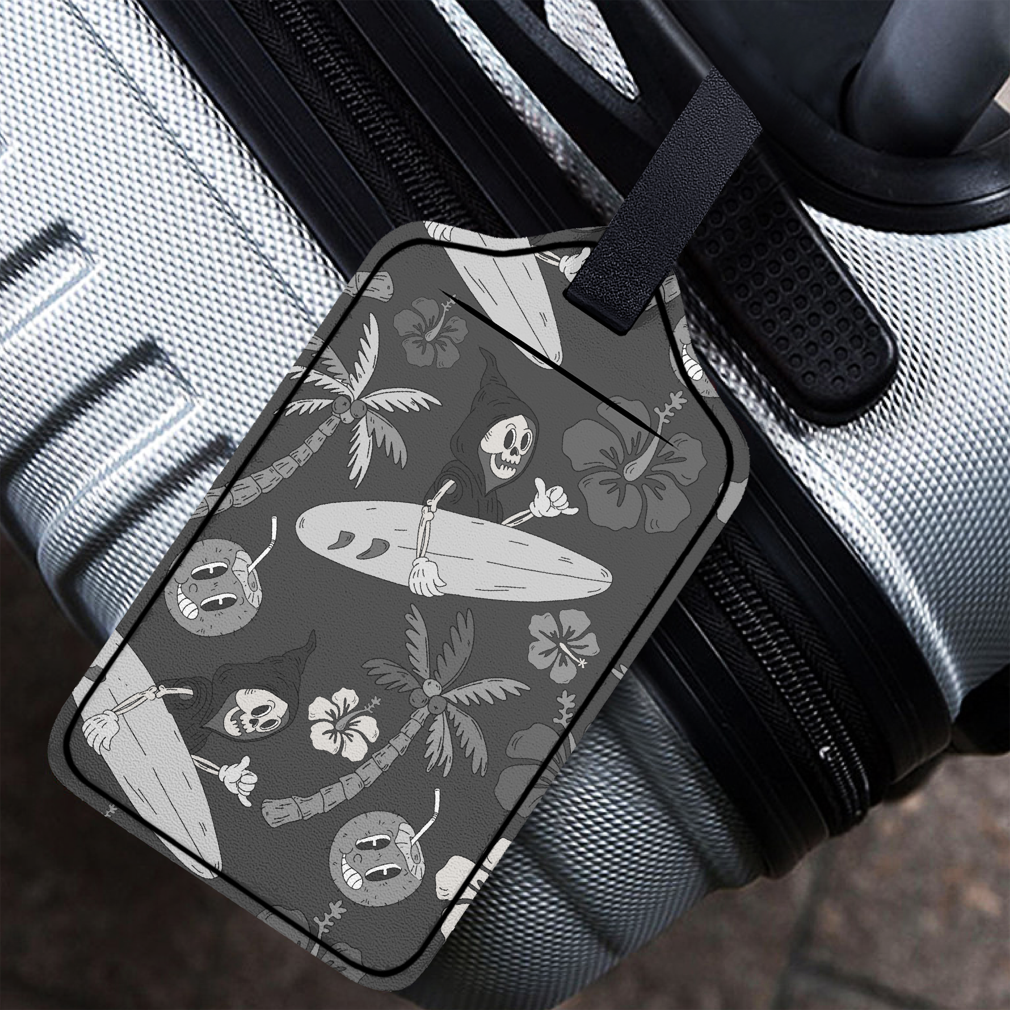 Haunted Surf Luggage Tag