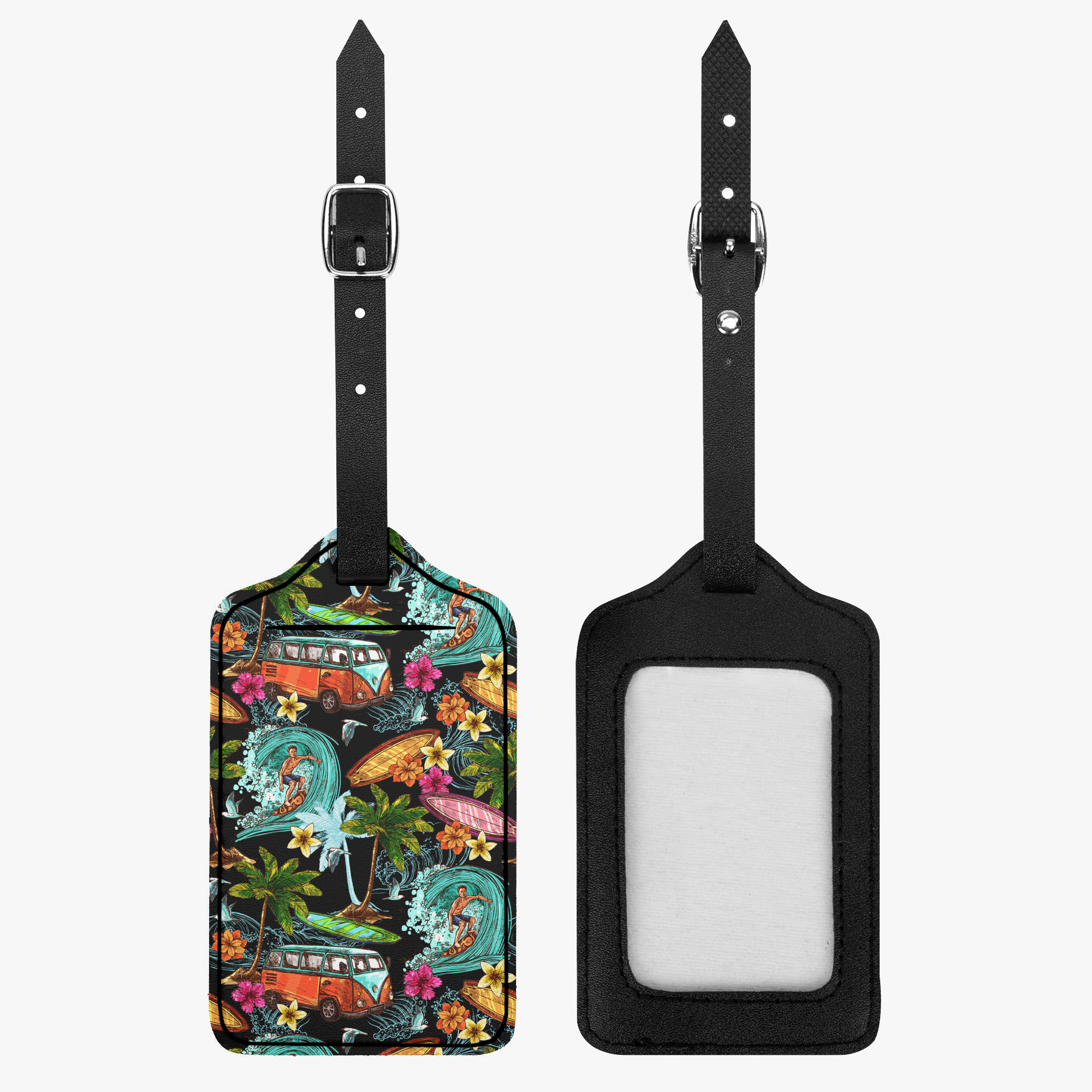 Hawaiian Sketches Dark Luggage Tag