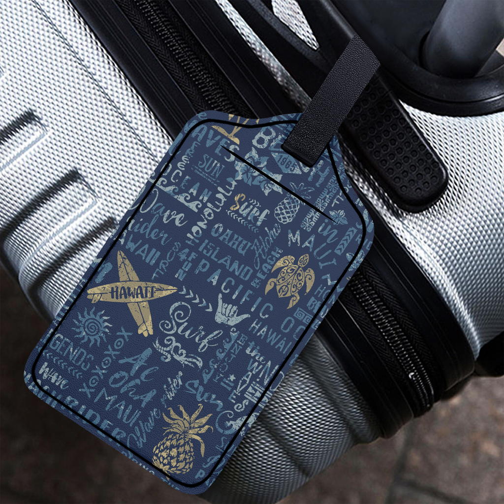 Hawaiian Surf Luggage Tag
