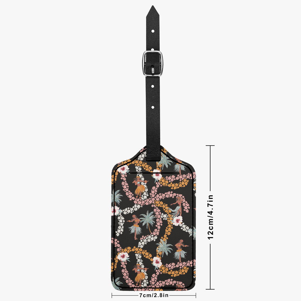 Hibiscus Hula Luggage Tag