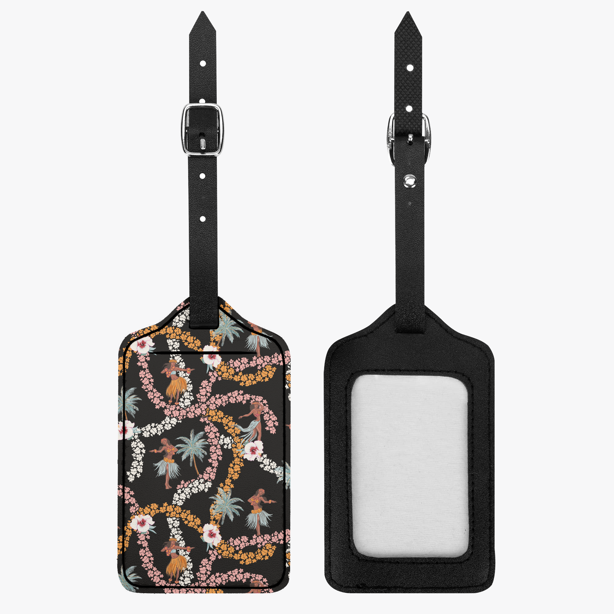 Hibiscus Hula Luggage Tag