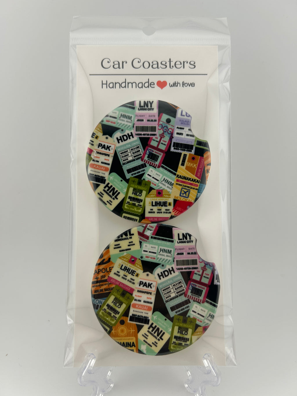 Aloha Arrivals Car Coaster Set