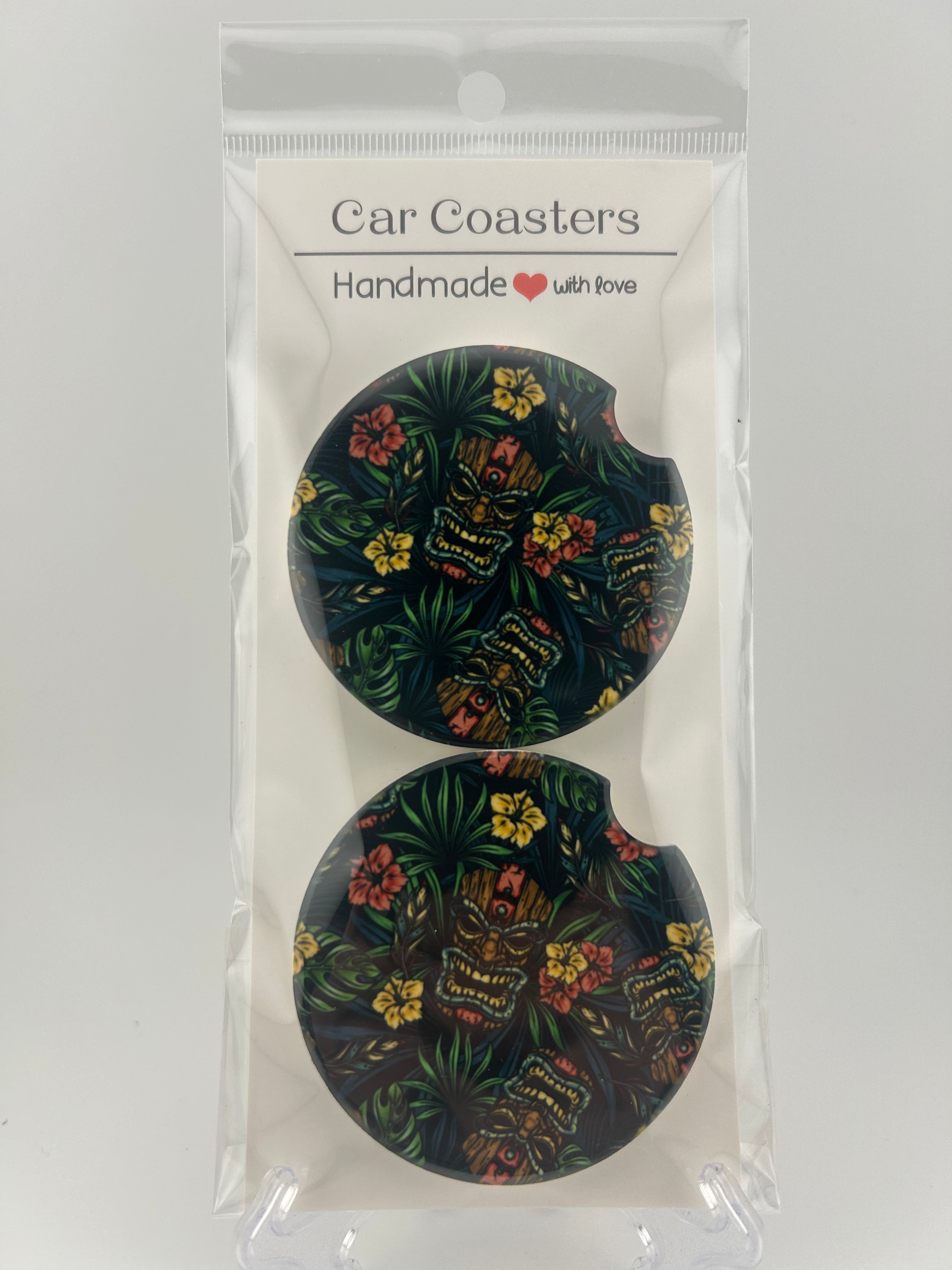 Crazy Tikis Car Coaster Set