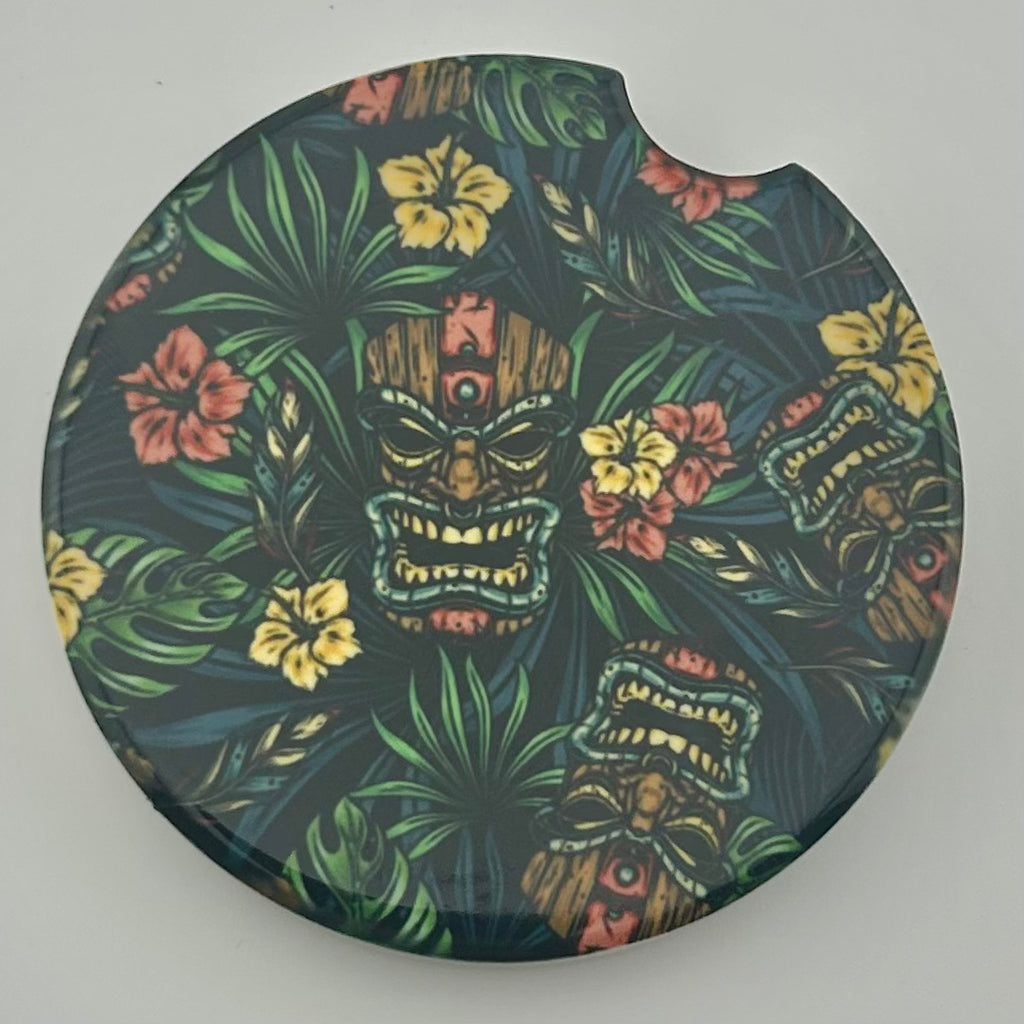 Crazy Tikis Car Coaster Set