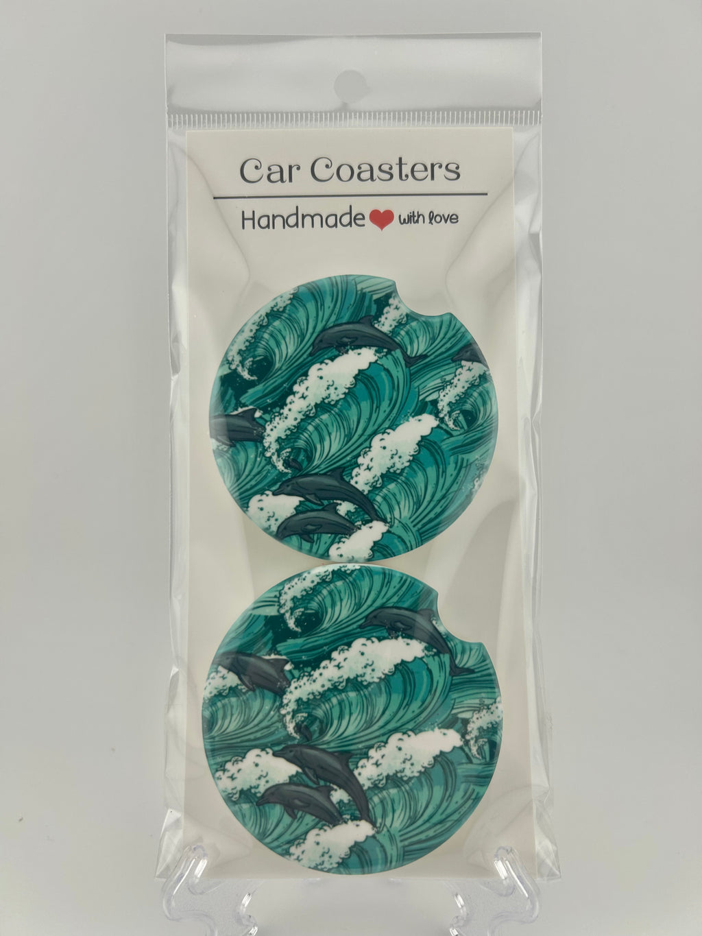 Dolphin Swim Car Coaster Set