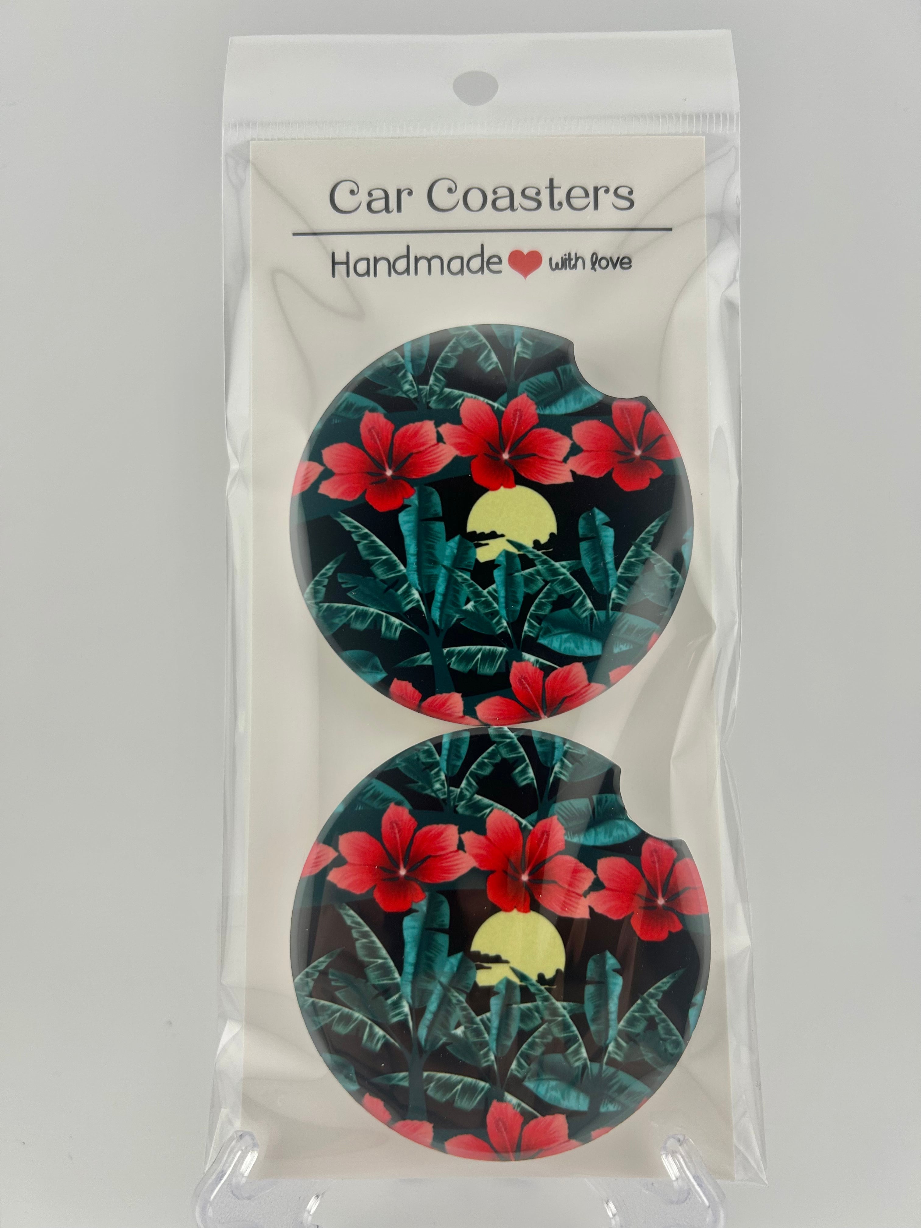 Hawaiian Nights Car Coaster Set