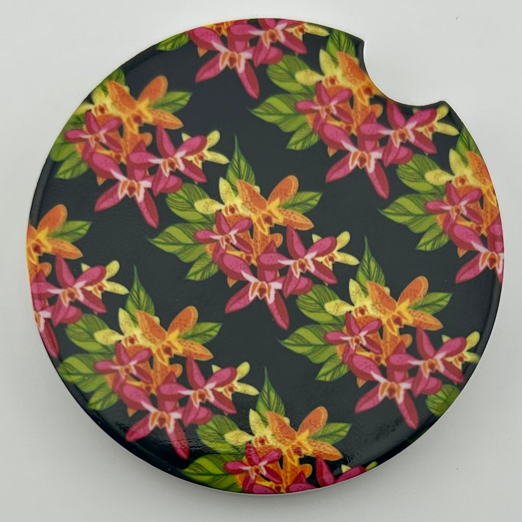Orchid Oasis Car Coaster Set
