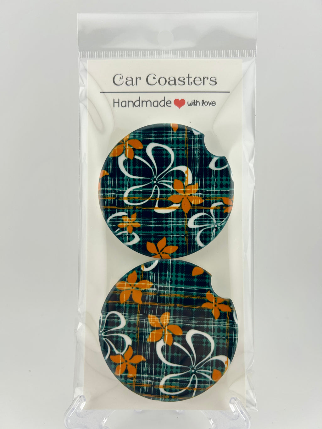 Paniolo Plaid Car Coaster Set