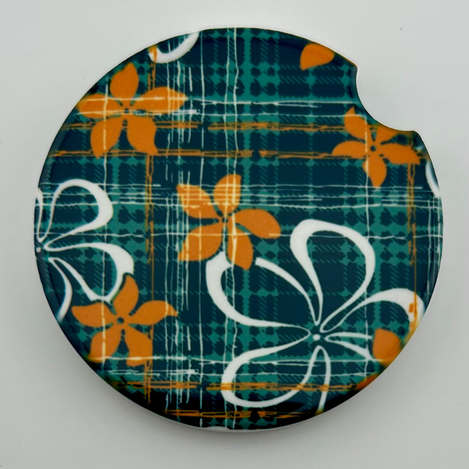 Paniolo Plaid Car Coaster Set